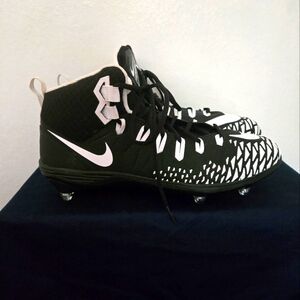Nike Force Savage Mens Football Cleats Bkack White